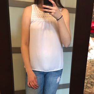 White dressy tank